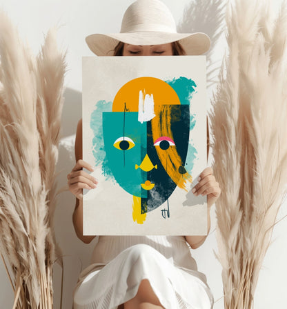 Contemporary Art V3 Aluminum Print