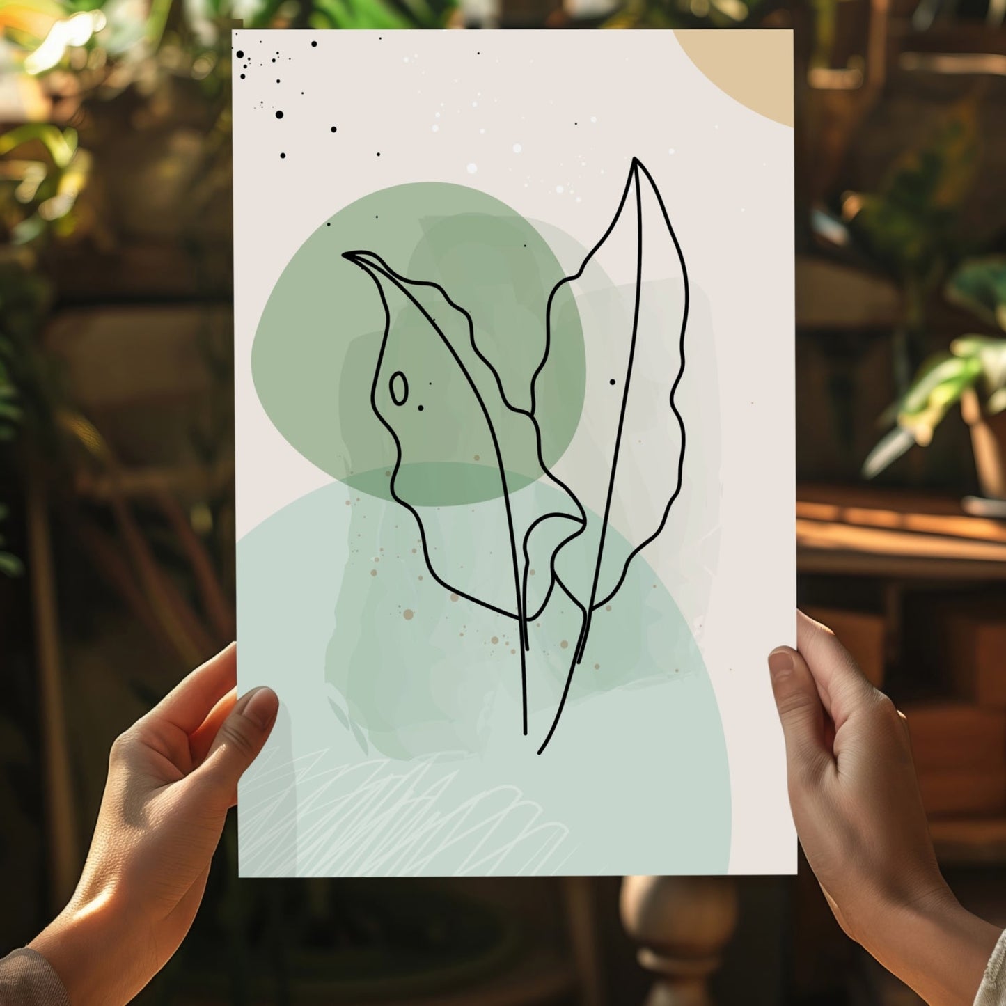 Line Art V1 Aluminum Print