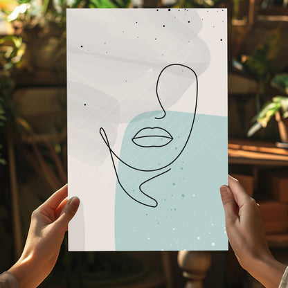 Line Art V5 Aluminum Print