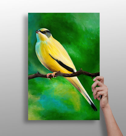 Yellow Bird Aluminum Print