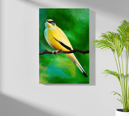Yellow Bird Aluminum Print
