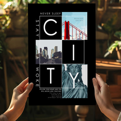 City Aluminum Print