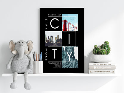 City Aluminum Print