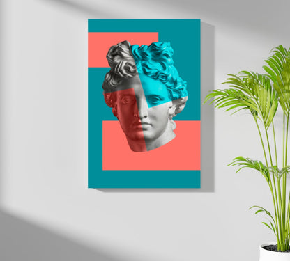 Statue Head Contemporary Aluminum Print