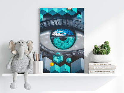 Futuristic Lines Aluminum Print