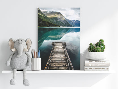 Glacier Lake Aluminum Print