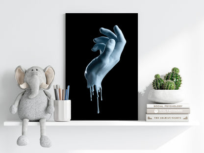 Hand in Paint Aluminum Print