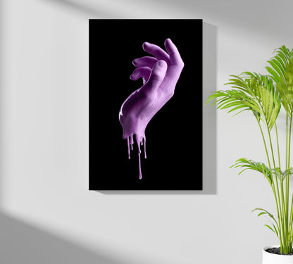 Hand in Paint Aluminum Print