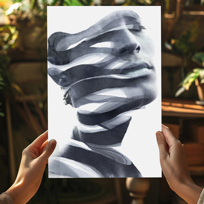 Abstract Woman Aluminum Print