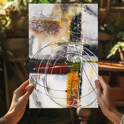Modern Art Lines V2 Aluminum Print