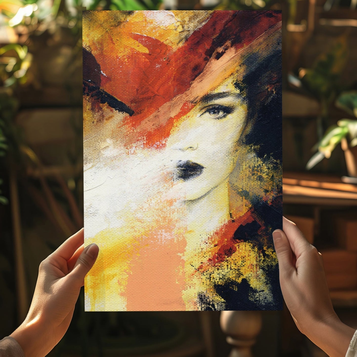Abstract Woman Aluminum Print