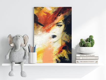 Abstract Woman Aluminum Print
