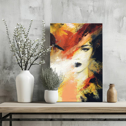 Abstract Woman Aluminum Print