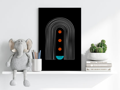 Line Art V2 Aluminum Print