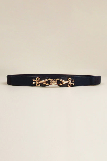 Alloy Buckle Elastic Belt