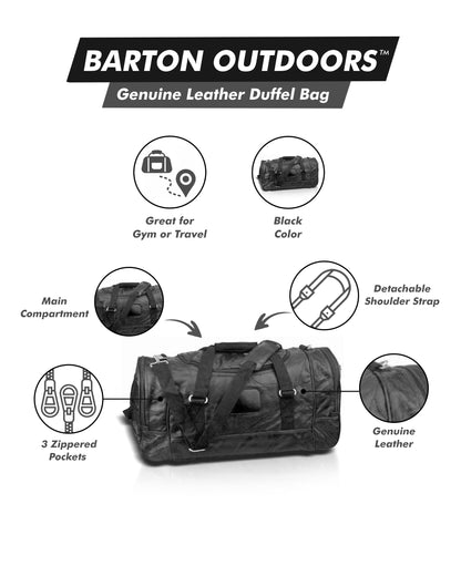 Classic 21 Leather Gym Bag