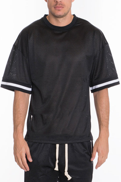 Mesh Jersey T-shirt and Basketball Short Set
