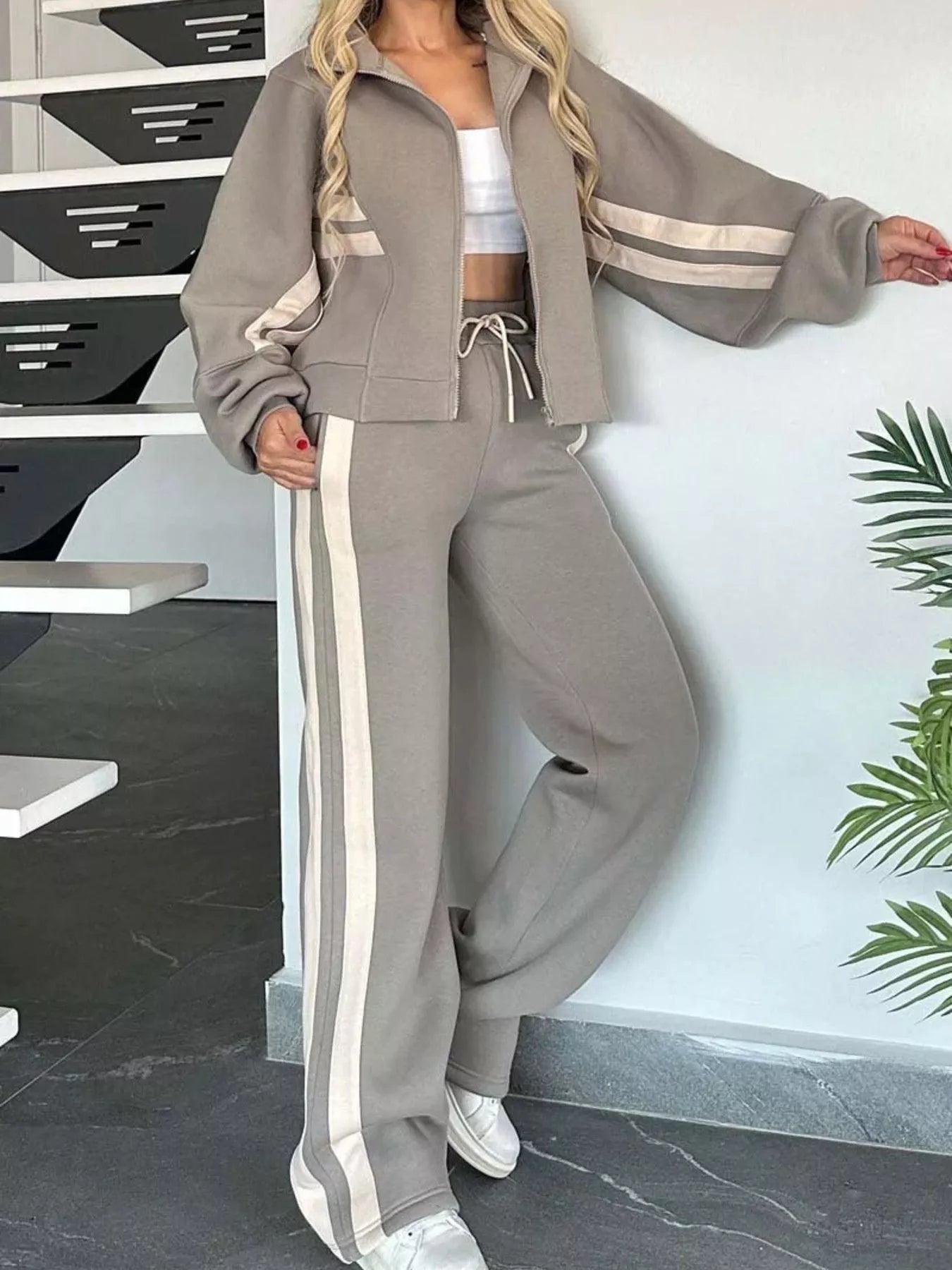 ZipStripe Plus: Full-Size Jacket & Pants Set