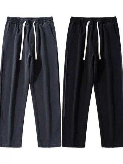 Men's Full Size Loose-Fit Drawstring Casual Pants Plus Size