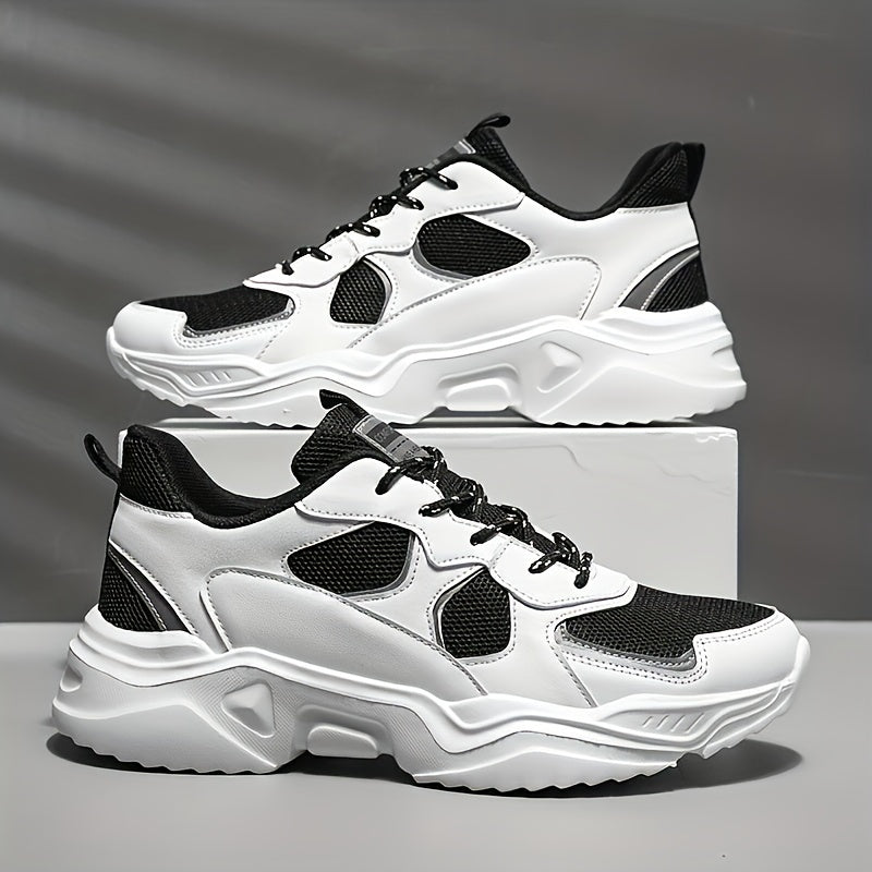Men's Fashion Platform Sneakers - Casual Athletic Shoes