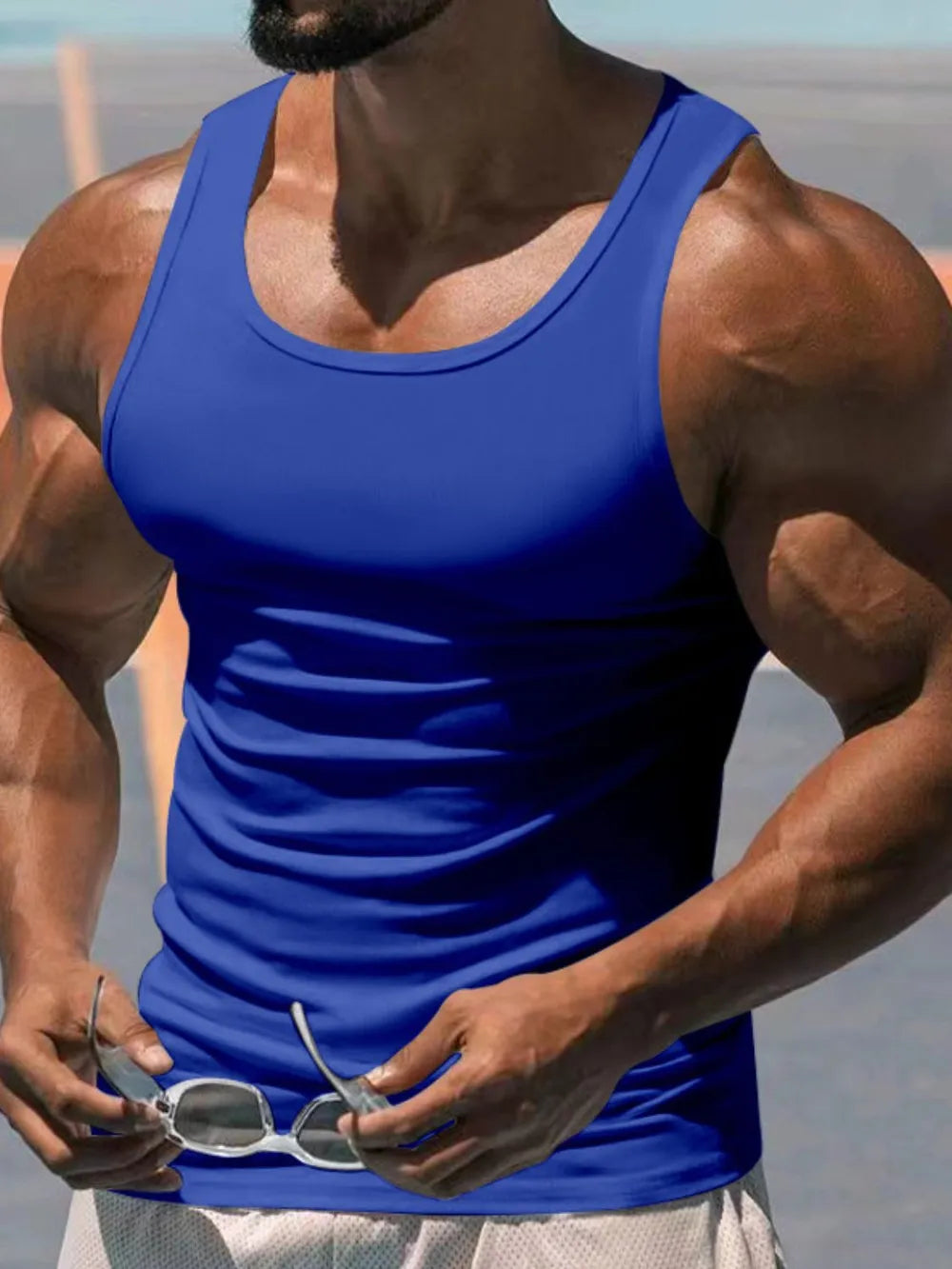 Men's Plus Size Wide Strap Tank