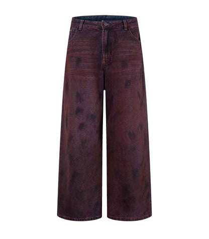WIDEBOY BURGANDY DENIM
