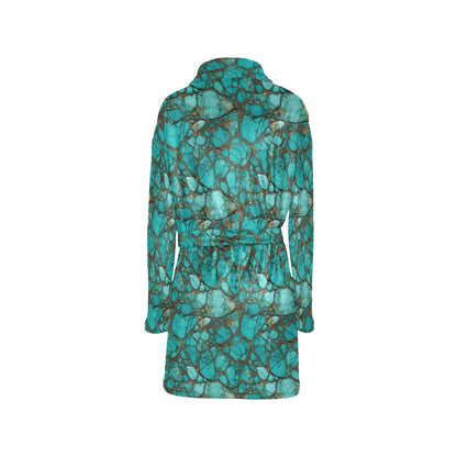 All Turquoise Women's Bath Robe