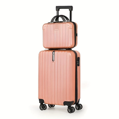 2-Piece Spinner Luggage Set – 20” Carry-On & 14” Crossbody Handbag
