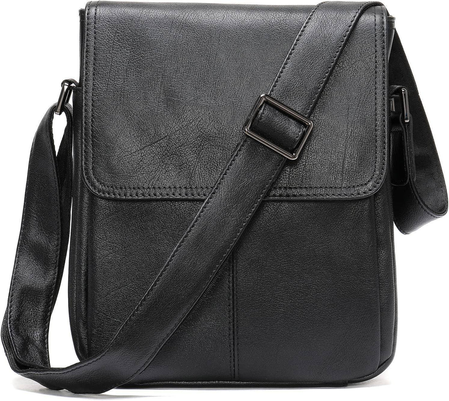 Men's Full-Grain Leather Sling Bag – Refined Business Carry