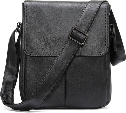 Men's Full-Grain Leather Sling Bag – Refined Business Carry