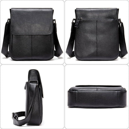 Men's Full-Grain Leather Sling Bag – Refined Business Carry