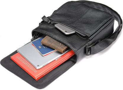 Men's Full-Grain Leather Sling Bag – Refined Business Carry