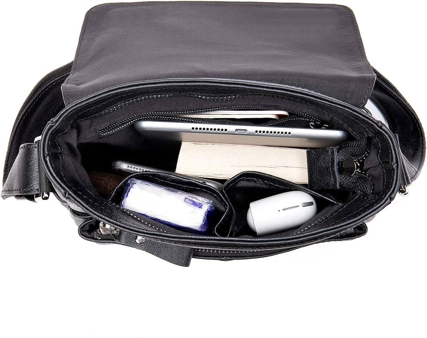 Men's Full-Grain Leather Sling Bag – Refined Business Carry