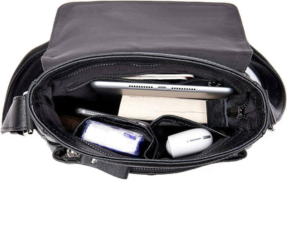 Men's Full-Grain Leather Sling Bag – Refined Business Carry