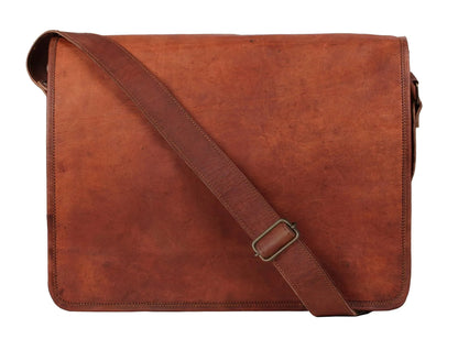 Men's Full-Grain Leather Messenger Bag – Refined Business Carry