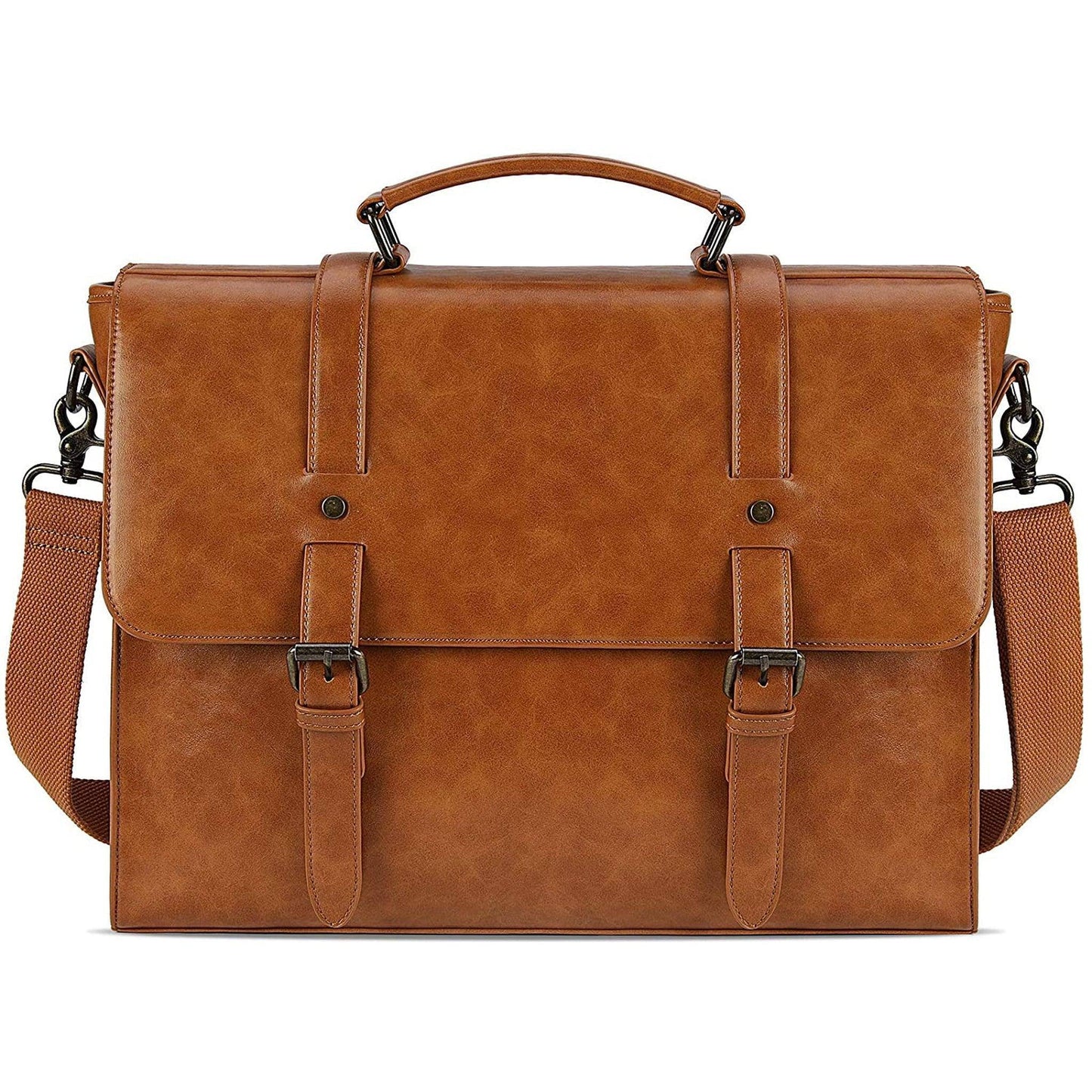 Men's Vegan Leather Messenger Bag – Professional Laptop Carry