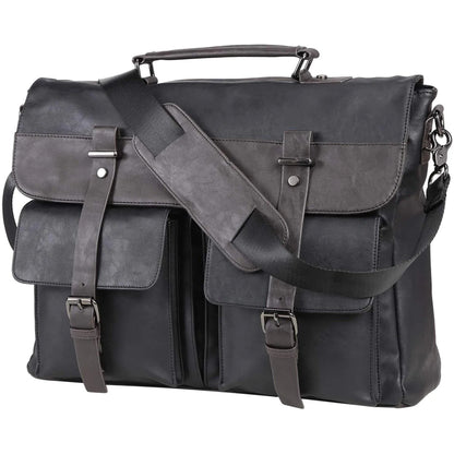 Men's Leather Messenger Bag – Professional Utility Carry
