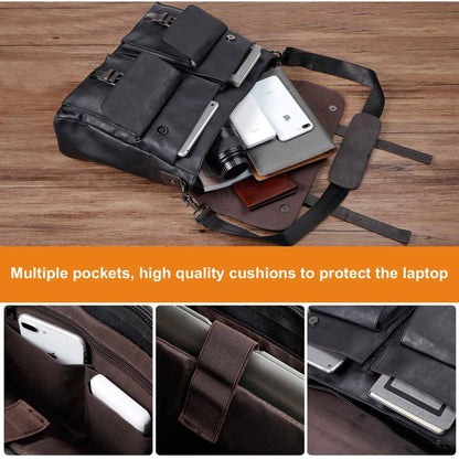 Men's Leather Messenger Bag – Professional Utility Carry