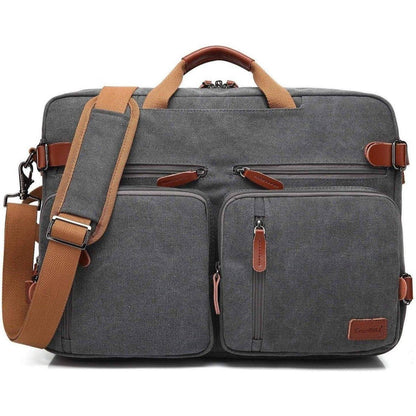 Men's Canvas Messenger Bag – Convertible Work Carry