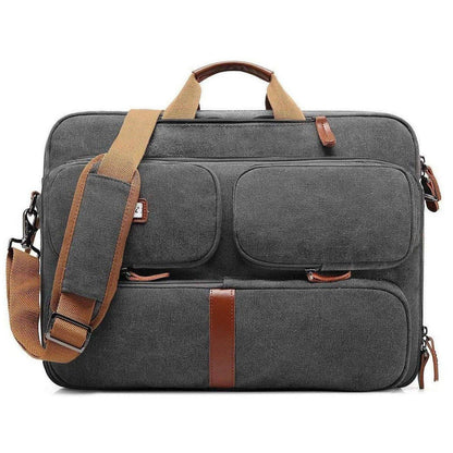 Men's Canvas Messenger Bag – Convertible Work Carry