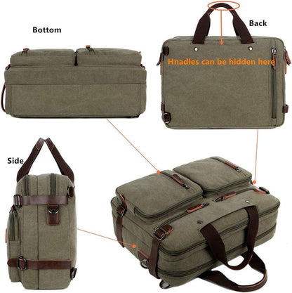 Men's Canvas Messenger Bag – Structured Office Carry