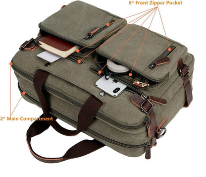 Men's Canvas Messenger Bag – Structured Office Carry