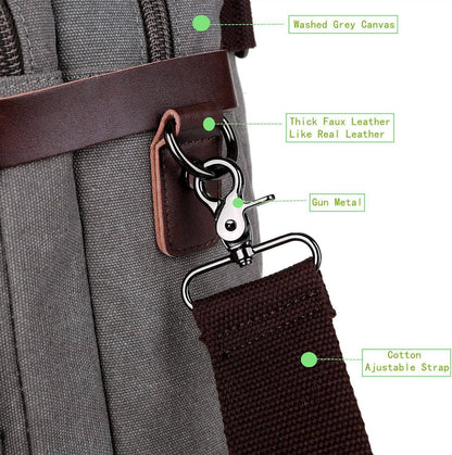 Men's Canvas Messenger Bag – Structured Office Carry