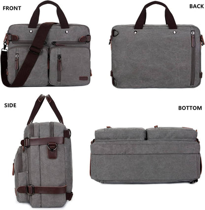 Men's Canvas Messenger Bag – Structured Office Carry