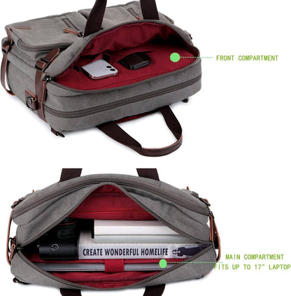 Men's Canvas Messenger Bag – Structured Office Carry
