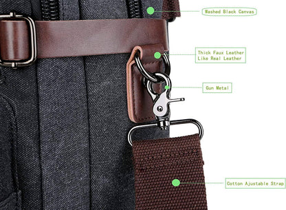 Men's Canvas Messenger Bag – Structured Office Carry
