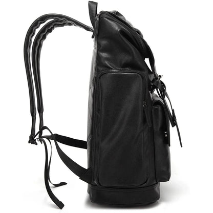 Men's Vegan Leather Backpack – Refined Daily Carry