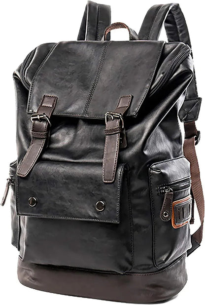 Men's Vegan Leather Backpack – Executive Commuter Carry
