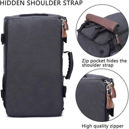 Men's Canvas Backpack – Convertible Work Carry