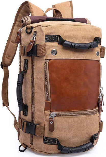 Men's Canvas Backpack – Convertible Work Carry